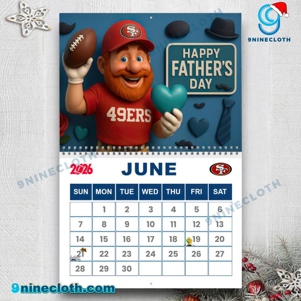 San Francisco 49ers Wall Calendar 2026-1-a NSd2VLb