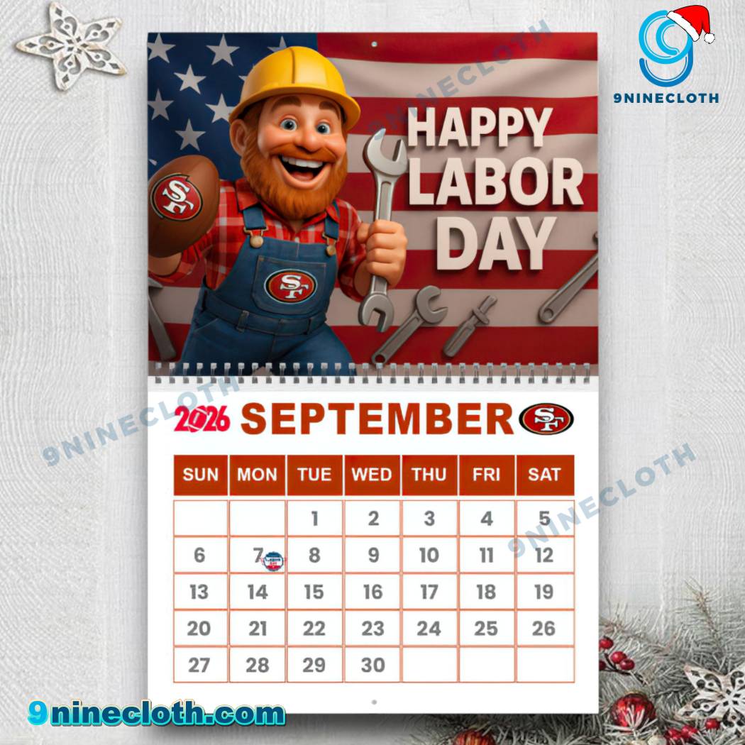 San Francisco 49ers Wall Calendar 2026-1-c EU1vNJt