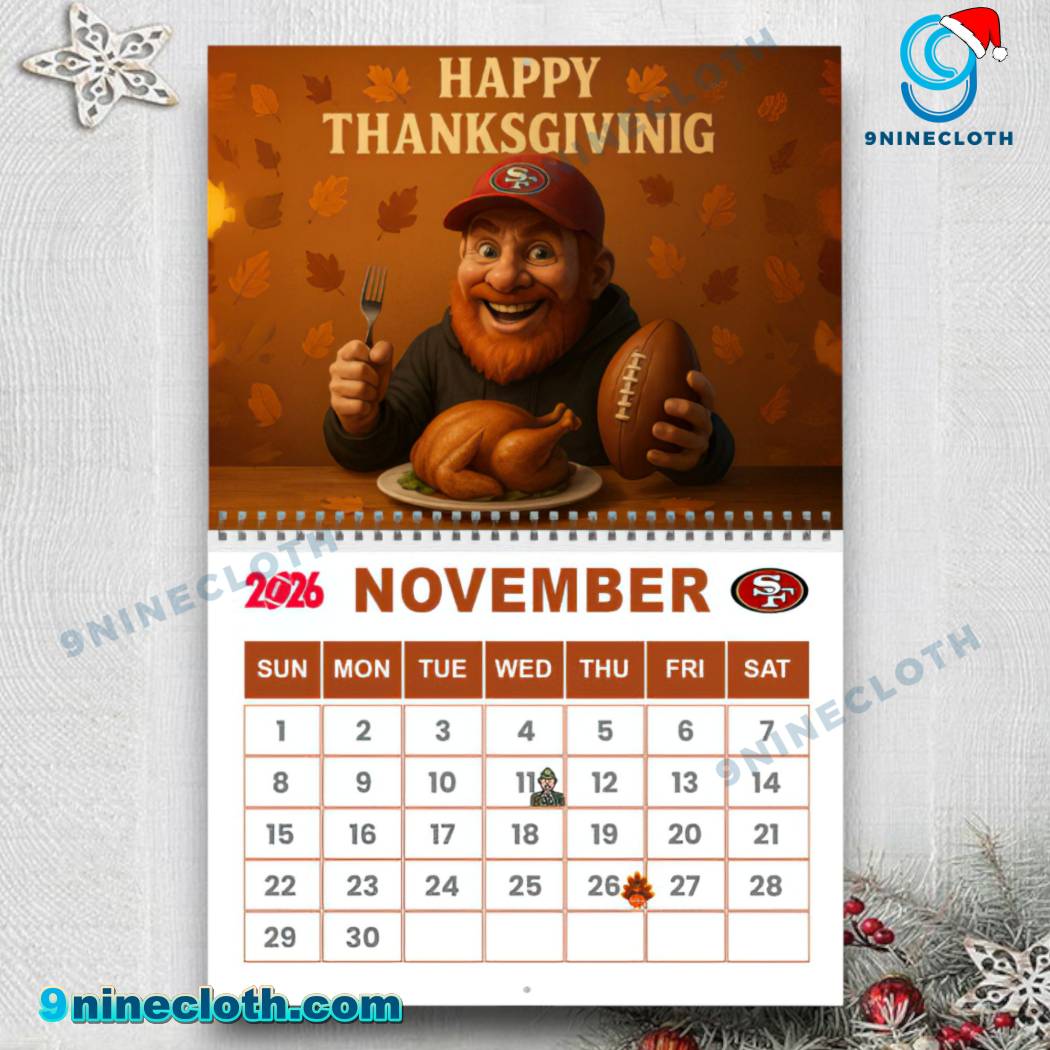 San Francisco 49ers Wall Calendar 2026-1-y T1zmIJy