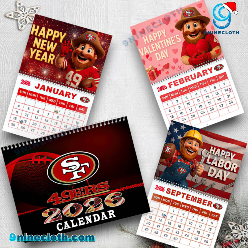 San Francisco 49ers Wall Calendar 2026 7Dc8pet