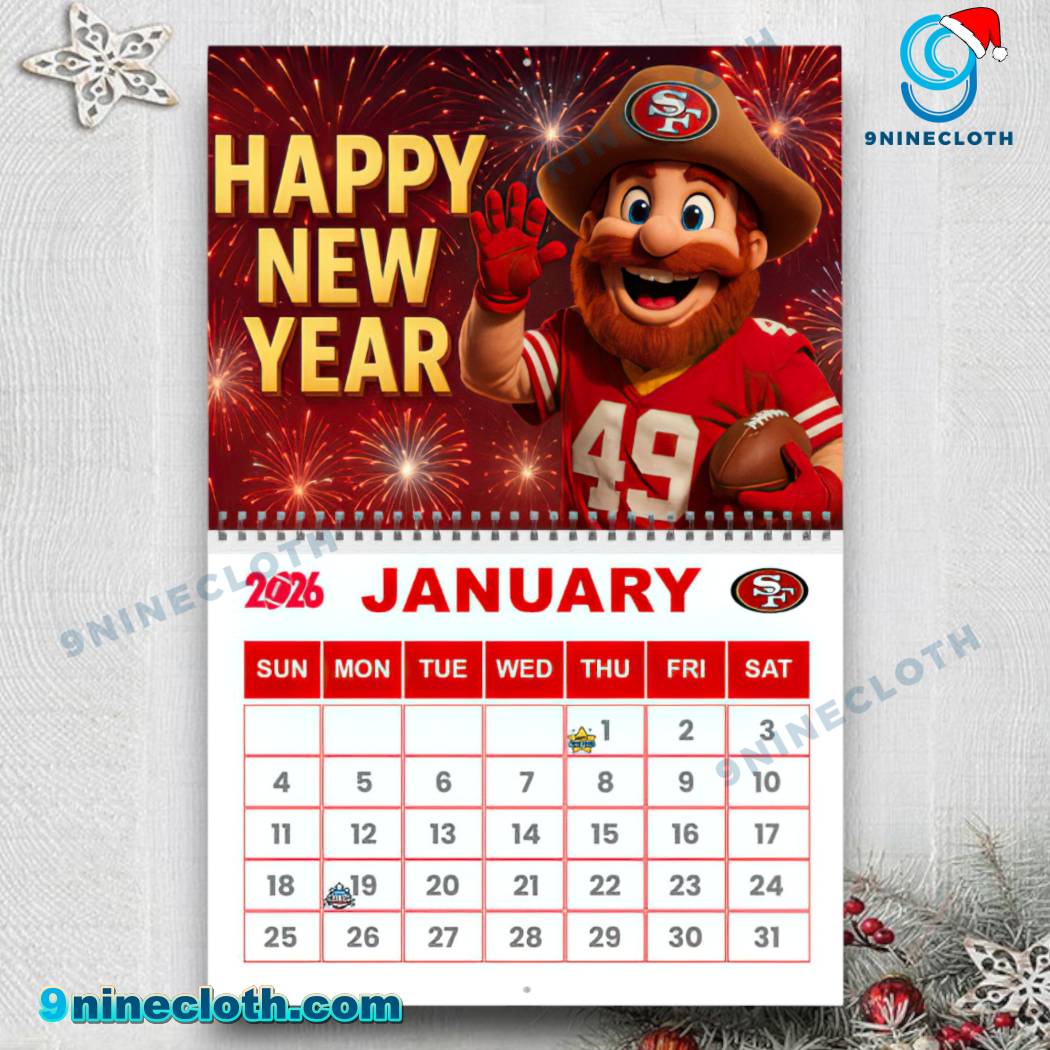 San Francisco 49ers Wall Calendar 2026-x M05dUOP