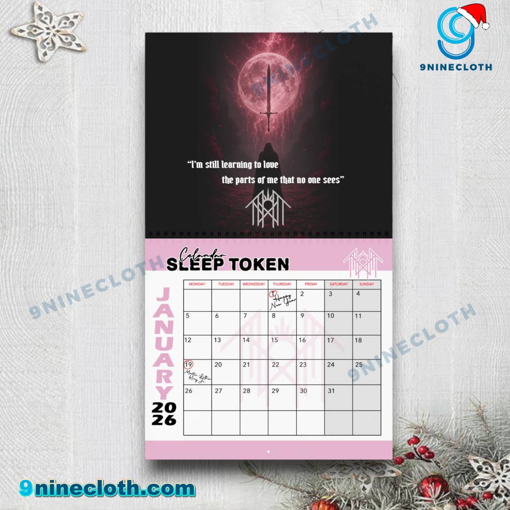 Sleep Token Personalized Wall Calendar 2026-c 8bBZxkI