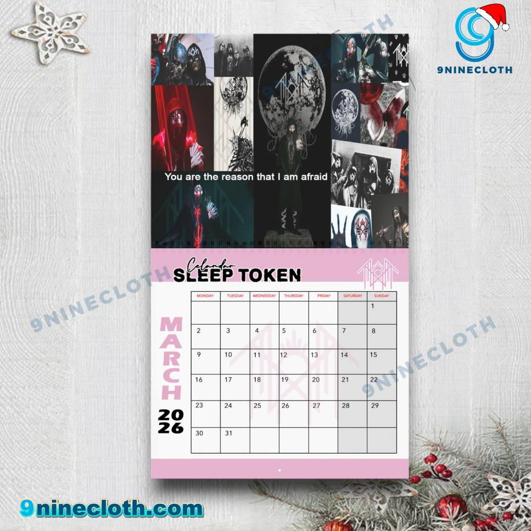 Sleep Token Personalized Wall Calendar 2026-y oMJKQLB