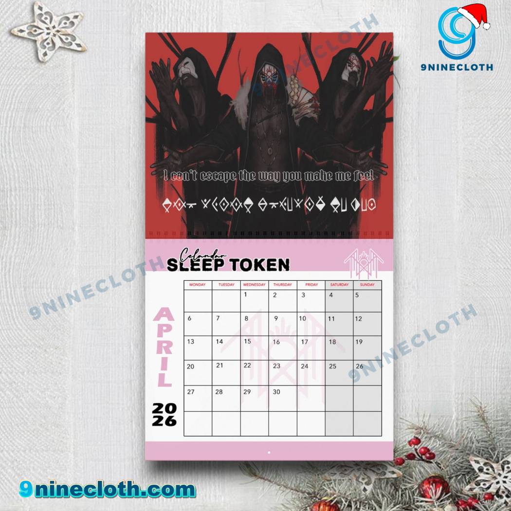 Sleep Token Personalized Wall Calendar 2026-z c46JTDK