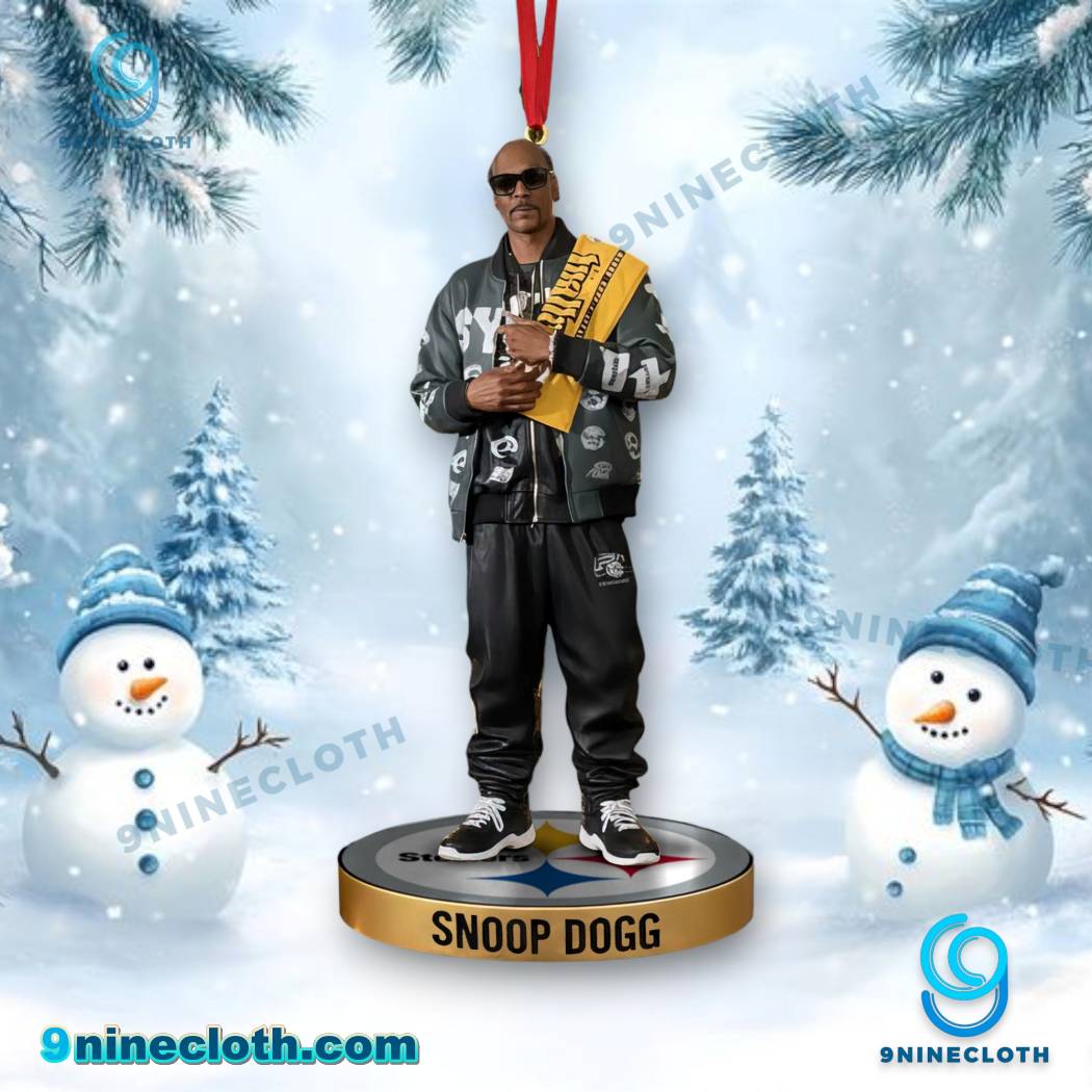 Snoop Dogg X Pittsburgh Steelers Christmas Hanging Ornament VqEgPNu