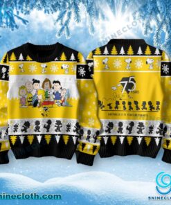 Snoopy Happiness Is 75 Years Of Peanuts Ugly Christmas Sweater 2f94SWp