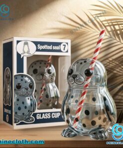 Spotted Seal-Shaped Glass Cup iVODunH