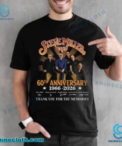 Steve Miller Band 60th Anniversary 1966-2026 T-shirt 20CKc4Q