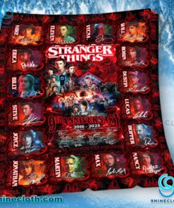 Stranger Things 9th Anniversary 2016-2025 Blanket Pmc3lpn