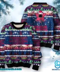 Stranger Things Demogorgon Ugly Christmas Sweater BjfgyNx