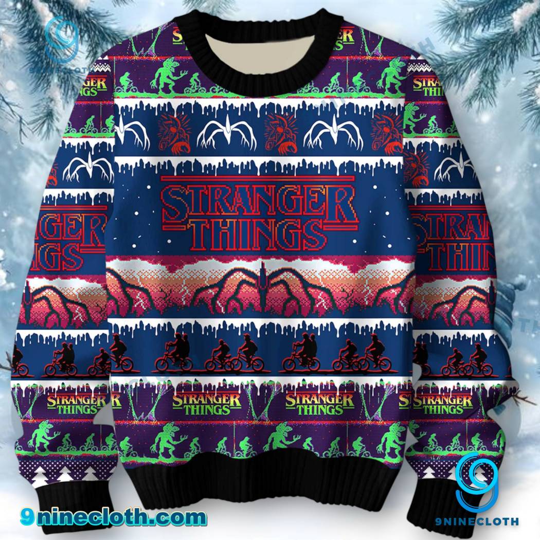 Stranger Things Demogorgon Ugly Christmas Sweater-a yk1dIH0