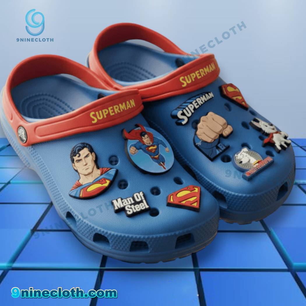 Superman Crocs With Charms-b 3tAlKwr