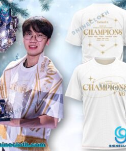 T1 Lol 2025 World Champions V6 T-shirt g8Usw0C