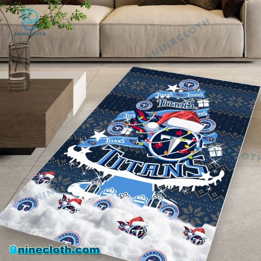Tennessee Titans NFL Football Christmas Tree Rug Carpet FAfIMRz