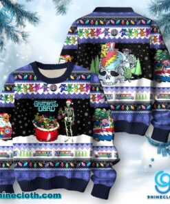 The Best Of The Grateful Dead Ugly Christmas Sweater Rc1uyEH