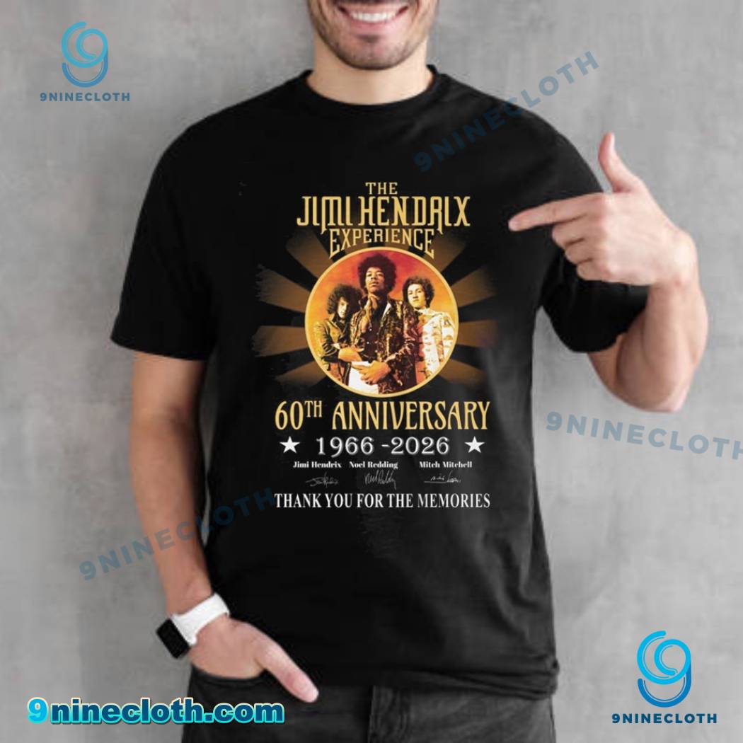The Jimi Hendrix Experience 60th Anniversary 1966-2026 T-shirt-a ZuiCwtB