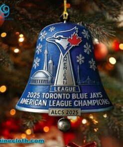 Toronto Blue Jays 2025 ALCS Christmas Bell Ornament uhH27ar