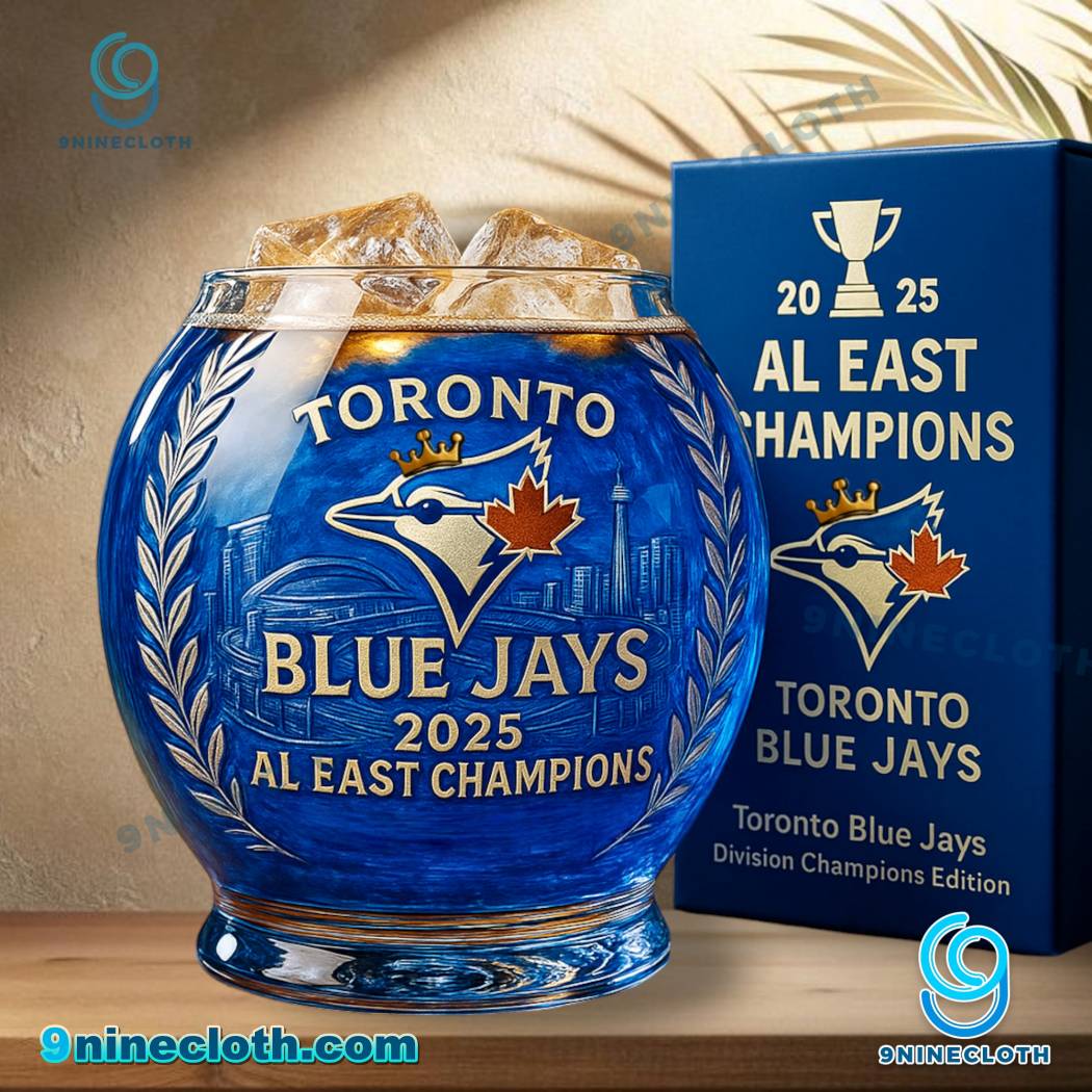 Toronto Blue Jays 2025 Al East Champions Whiskey Glass 3wbRE4x
