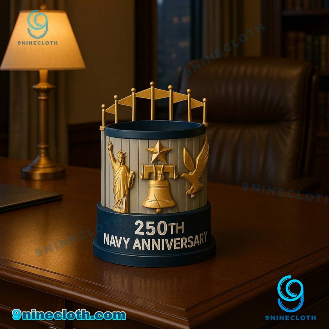 U.S. Navy 250th Anniversary Pen Holder-a Z3w2F78