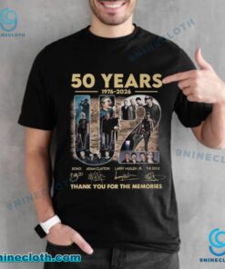 U2 Band 50 Years 1976-2026 Signatures T-shirt Icwp1F6
