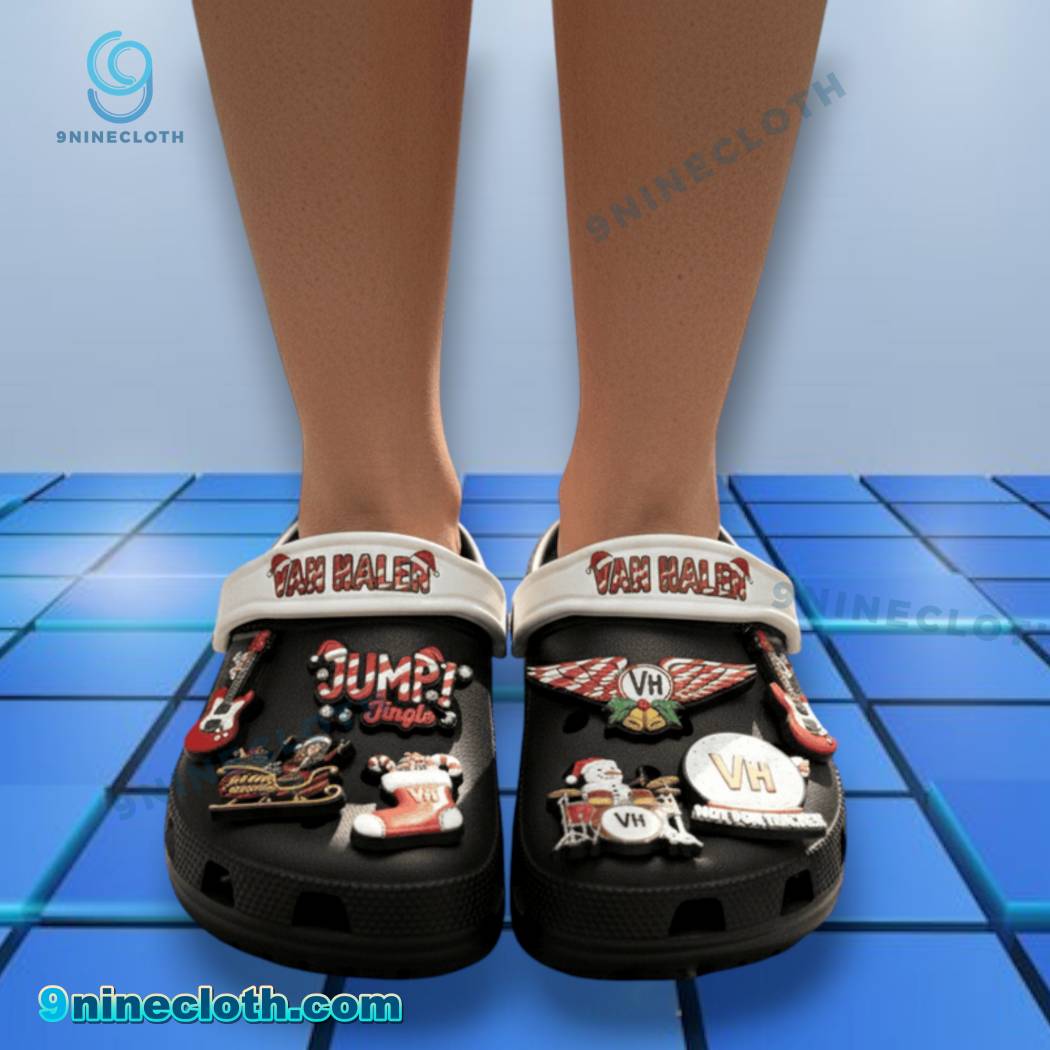 Van Halen Christmas Crocs With Charms-a bnJdPRI