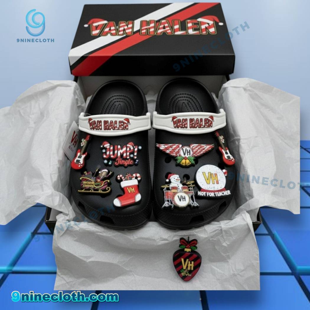 Van Halen Christmas Crocs With Charms 8QxrtMl