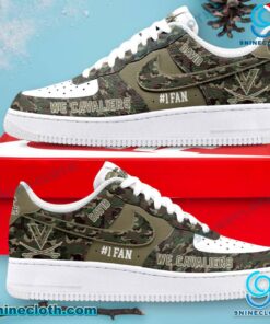 Virginia Cavaliers #1 Fan Camo Personalized Air Force Shoes ucfsQYn