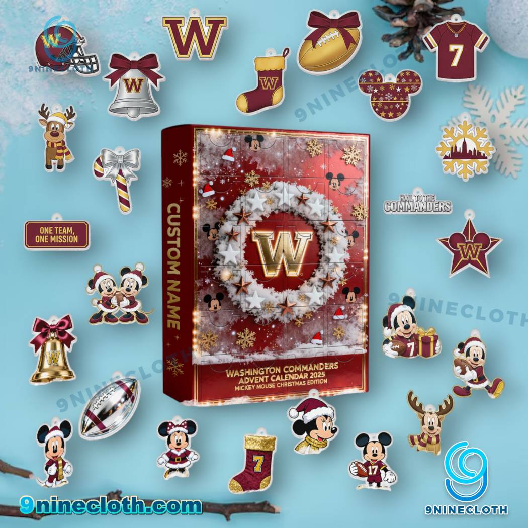 Washington Commanders x Mickey Personalized Advent Calendar 2025 GSsfMk8