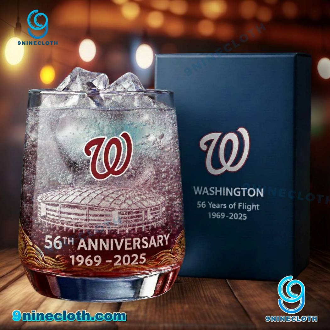 Washington Nationals 56th Anniversary Whiskey Glass zQlFX2x