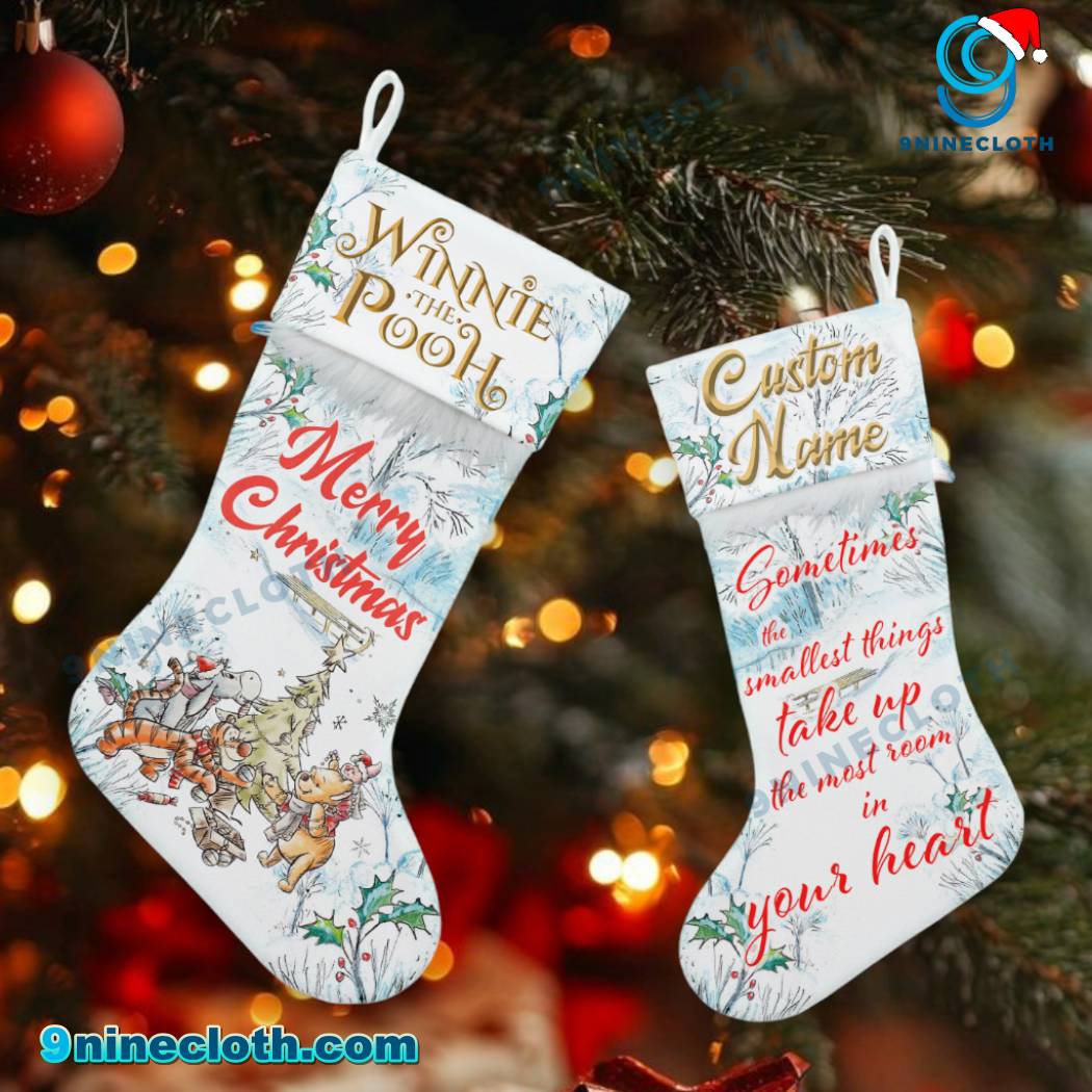 Winnie The Pooh Personalized Christmas Stockings CQR7W0A