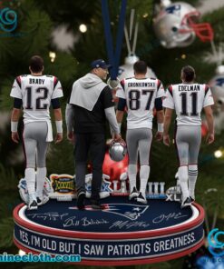 Yes I'm Old But I Saw Patroits Greatness Ornament AStlij1