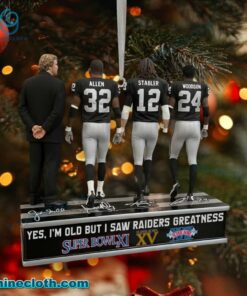 Yes I'm Old But I Saw Raiders Greatness Ornament TZUaL5E