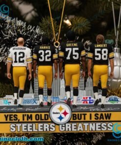 Yes I'm Old But I Saw Steelers Greatness Ornament OtWxYmJ