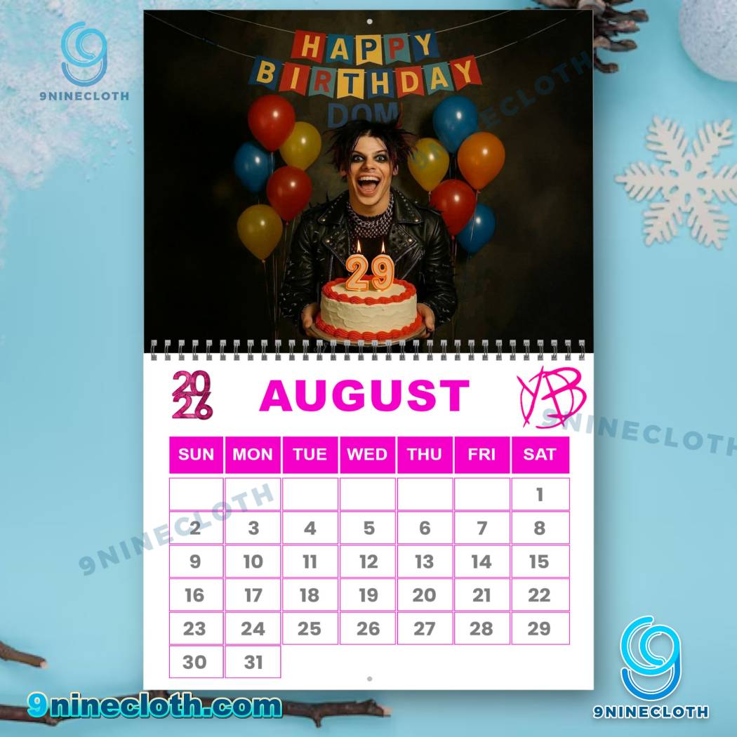 Yungblud 2026 Wall Calendar-z VDRNycE