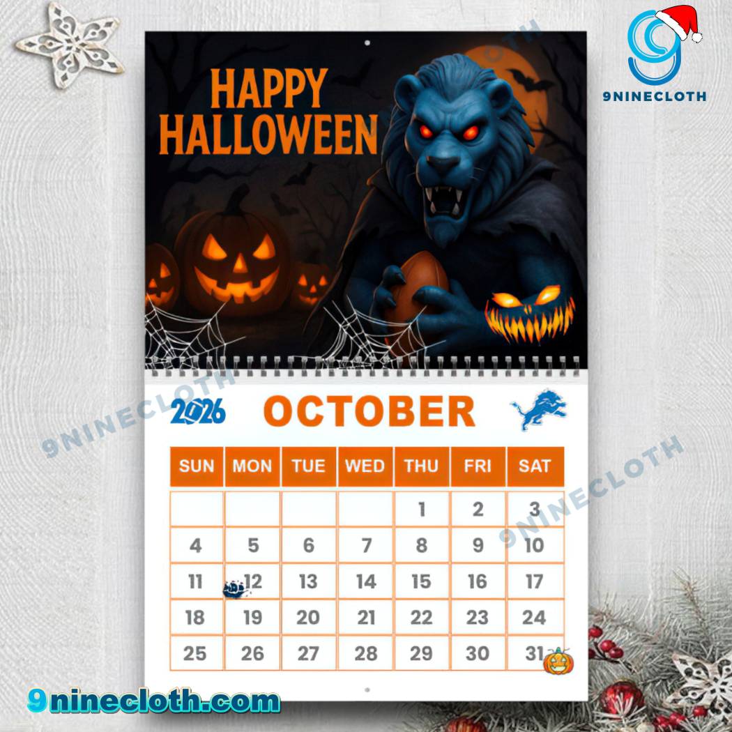 Detroit Lions Wall Calendar 2026-x 1vaR7Kw