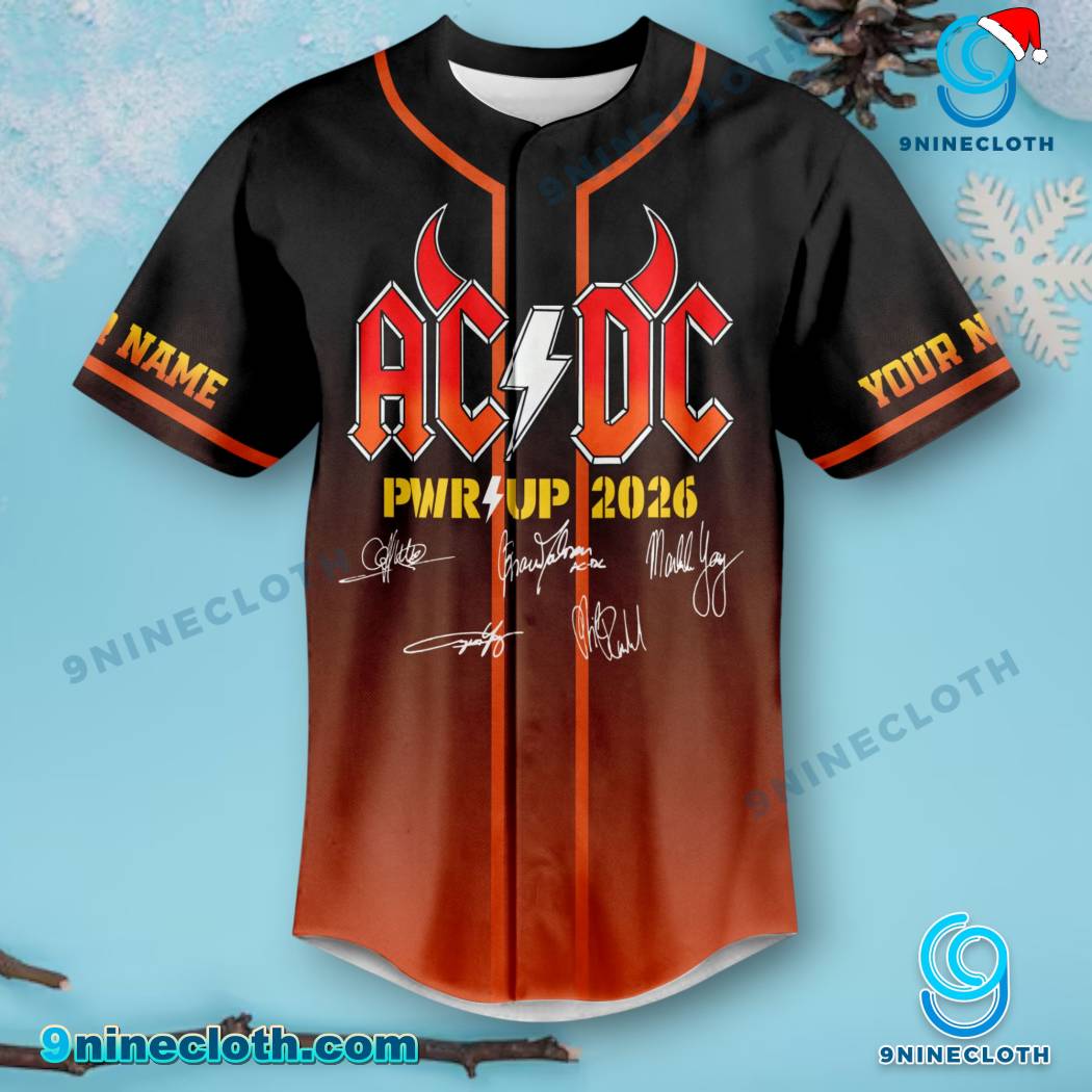 ACDC Pwr Up 2026 Tour Personalized Baseball Jersey-b XRPaWDp