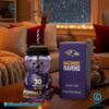 Baltimore Ravens 2025 Anniversary Bear Glass Cup 3biNhRa