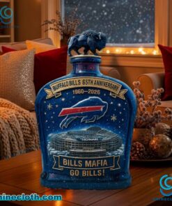 Buffalo Bills 65th Anniversary Highmark Stadium Whiskey Bottle lAMah87