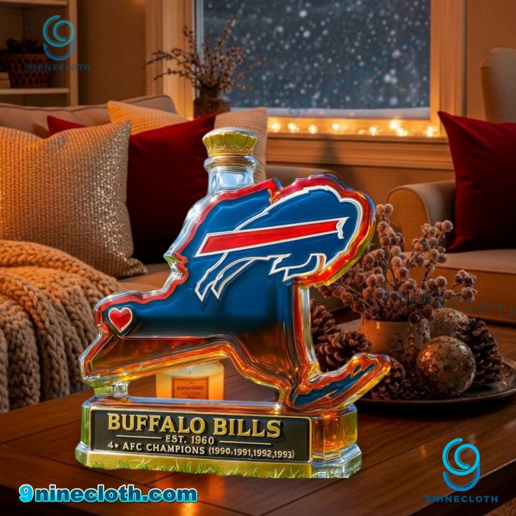 Buffalo Bills City Map Whiskey Bottle MLl8N3H