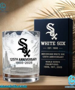 Chicago White Sox 125th Anniversary 1900-2025 Whiskey Glass 7KpH8fs
