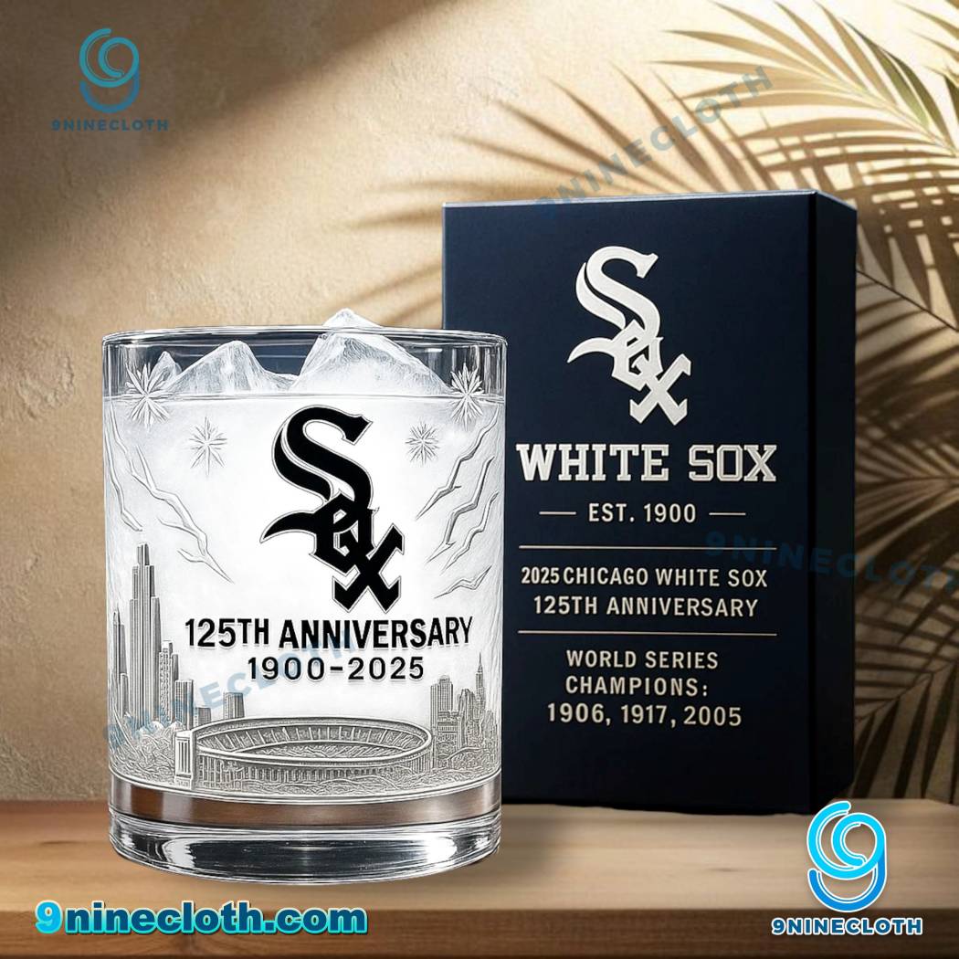 Chicago White Sox 125th Anniversary 1900-2025 Whiskey Glass 7KpH8fs