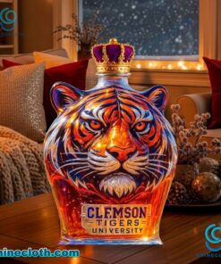 Clemson Tigers University Whiskey Bottle deRaWIZ