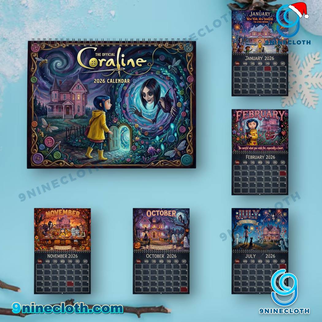 Coraline 2026 Wall Calendar HCEgetn