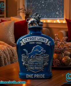 Detroit Lions Ninety-five Years Of One Pride Whiskey Bottle oHNpVb9