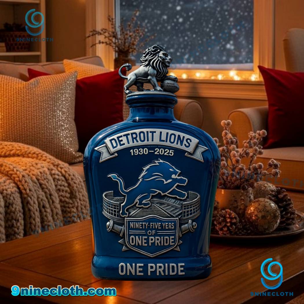 Detroit Lions Ninety-five Years Of One Pride Whiskey Bottle oHNpVb9