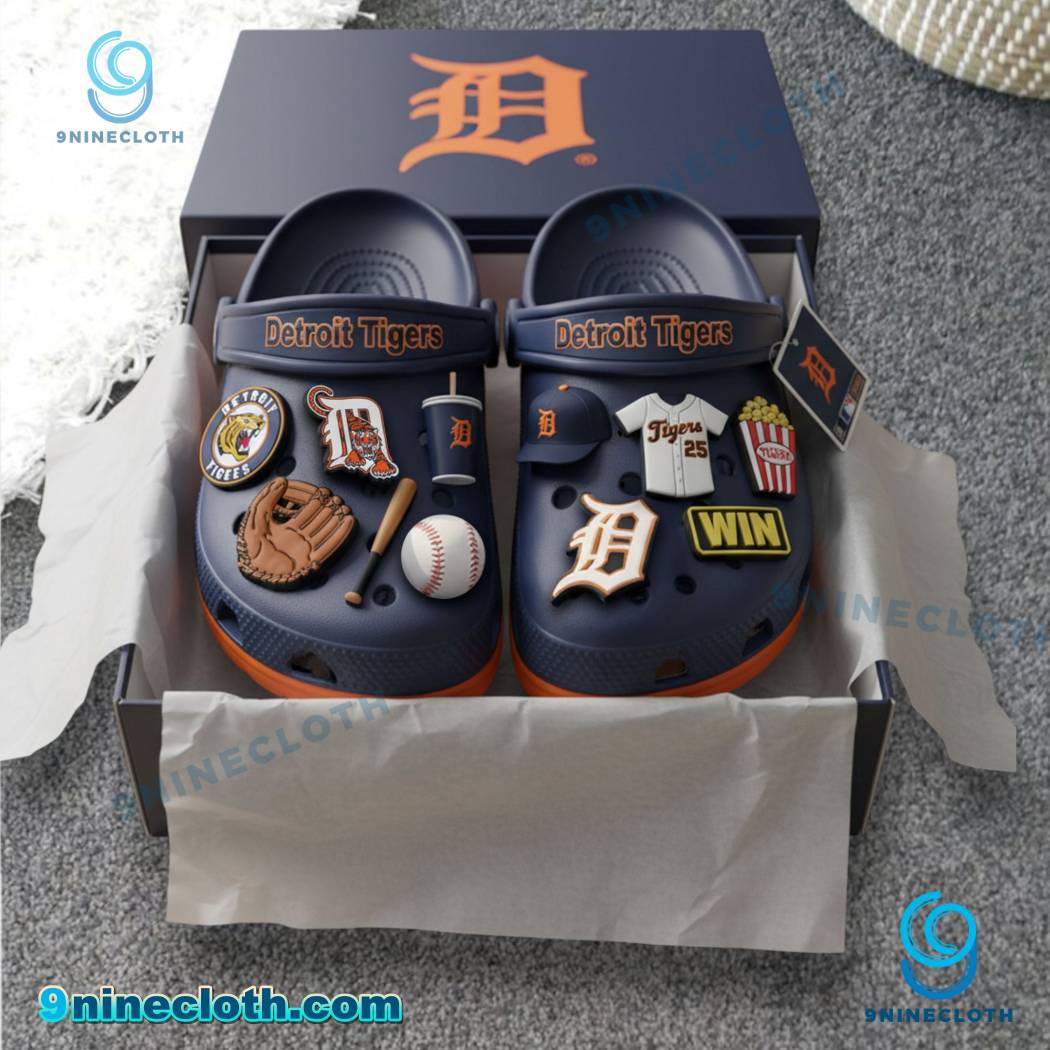 Detroit Tigers Crocs With Charms fU9MExD