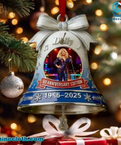 Dolly Parton 69th Anniversary Edition Christmas Bell Ornament KMENqnC