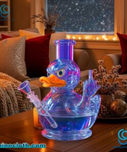 Duck Middle Finger Custom Glass Bong NvGS8Xb