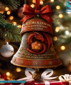 Dungeons And Dragons 50th Anniversary Christmas Bell Ornament RLft0cJ