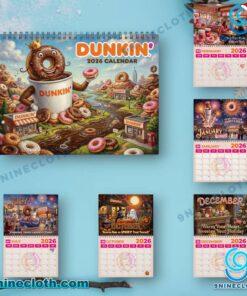Dunkin' Donuts 2026 Wall Calendar vIxjR8k